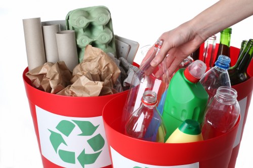 Workers performing builders waste clearance