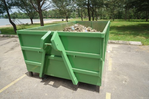 Clean and organized living space after waste removal